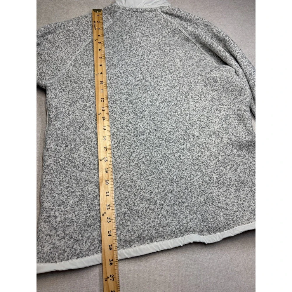 North Face Jacket Mens Medium Gordon Lyons 1/2 Zip Fleece Beige Brown Sweatshirt